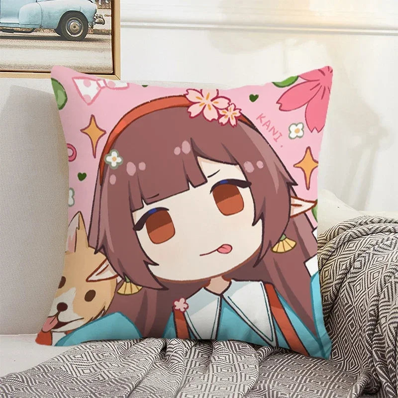 Axyaa 45x45cm Onmyoji Cushion Cover for Stylish Home Decor