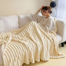 Axyaa Autumn Warm Plush Blanket - Coral Fleece Sofa Throw