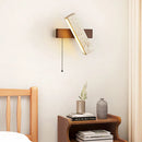 Axyaa Rotatable LED Wall Lamp in Natural Stone Wood for Restaurant Home Deco