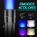 Axya Ultra Bright LED Flashlight with 4 Light Colors