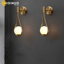 Axyaa Gold Wall Sconce Lamp Nordic Style Bedroom Corridor Decor