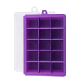 Axyaa Silicone Ice Cube Square Tray Mold Kitchen Tool for DIY Ice Blocks