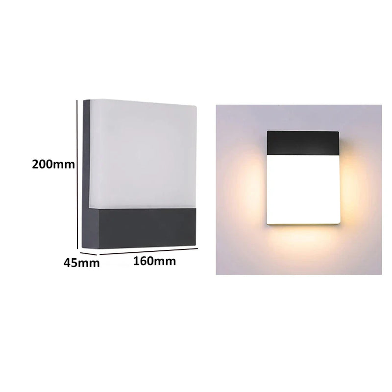 Axyaa Aluminum LED Wall Lamp for Indoor and Outdoor Lighting