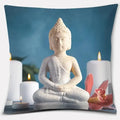 Buddha Zen Stone Flower Pillow Case for Home Office Decor Sofa Cushion Cover.