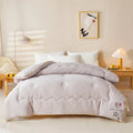 Axyaa Silk Quilt: Super Soft All-Seasons Quilt with Knitted Cotton Fabric