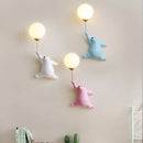 Axyaa Bear Wall Lamp: Kids Bedroom Moon Light Fixture with 3D Printing.