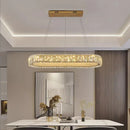 Axyaa Crystal Chandelier, Luxury Living Room Dining Pendant Light, Ceiling Lamp
