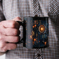 Axyaa Ceramic Mug: Artificial Circuit Board Design, Funny Office Coffee Mug for Home or Tea