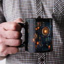 Axyaa Ceramic Mug: Artificial Circuit Board Design, Funny Office Coffee Mug for Home or Tea