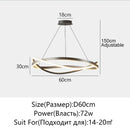 Axyaa LED Chandelier Ring for Home Ceiling Decor Lighting Fixtures