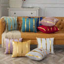 Axyaa Velvet Gold Geometric Pillowcase - 45X45 Decor Sofa Throw Pillow Cover