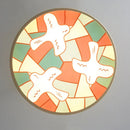 Modern Colorful Iron Acrylic Ceiling Light for Home, Villa, Bedroom, Restaurant & Foyer