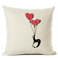Axyaa Penguin Cushion Cover: Cute Sofa Pillow for Kids & Living Room, 45x45cm