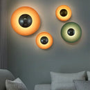 Axyaa Modern Round LED Wall Lamp for Living Room Bedroom Home Decor