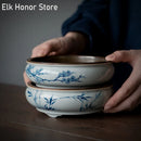 Axyaa Hand-painted Pine Wind Teapot Tray - Ceramic Tea Ceremony Support