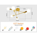 Axyaa LED Ceiling Chandelier for Kitchen Dining Living Room