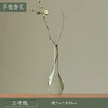 Axyaa Transparent Glass Zen Vase for Living Room Decor and Hydroponic Plants