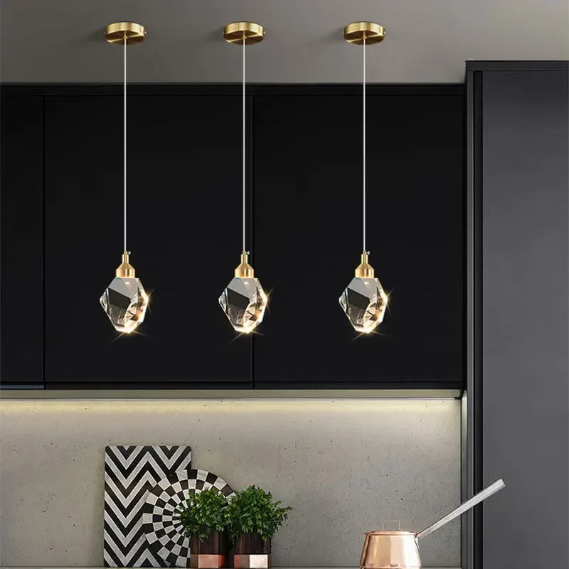 Axya Nordic Crystal Pendant Chandelier for Home Decor Lighting