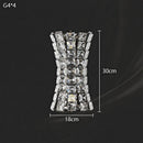 Axyaa Crystal Wall Lamp Small Waist Shape Staircase Light Luxury Master Bedroom Bedside Lighting