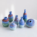Axyaa Ceramic Coarse Pottery Vase with Gradient Colors for Stylish Flower Arrangement