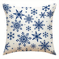 Axyaa Christmas Winter Pattern Pillows Cushion Cover for Sofa Bedroom Car