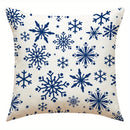 Axyaa Christmas Winter Pattern Pillows Cushion Cover for Sofa Bedroom Car