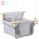 Axya Baby Canvas Swing Chair - Beige Rocking Child Seat for Indoors and Outdoors