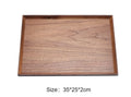 Axyaa Black Walnut Wood Japanese Tableware Hexagon Tray for Fruits and Tea