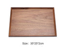 Axyaa Black Walnut Wood Japanese Tableware Hexagon Tray for Fruits and Tea