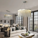 Axyaa Italian Tassel Aluminum Chain Chandelier - LED Pendant Lamp for Home Art Decor