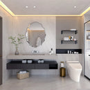 Axyaa Beveled Edge Frameless Wall Mirror for Home Decor - HD Art Design