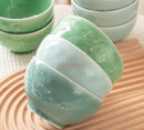 Axyaa 4.5-inch Plum Blossom Ceramic Dining Bowl for High-Temperature Tableware