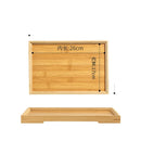 Bamboo Serving Tray by Axyaa - Kitchen Storage, Tea, Hotel & Home Use