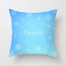 Blue Winter Snowflake Pillowcase for Stylish Christmas Decor by Axyaa