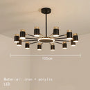 Axyaa Nordic LED Rotating Chandelier | 3 Dimmable Settings | Indoor Lighting Decor