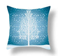Axyaa Blue Ornament Pillowcase: Festive Home Decor Cushion Cover for Christmas & New Year