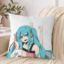 Axyaa Hatsune Miku Cushion Cover Set - Anime Fall Decor 45x45cm