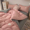 Axyaa Solid Color Bedding Set: Soft Twin Full Queen Size Bed Linens