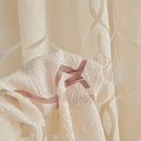 Axyaa European Style Jacquard Tulle Curtains for Home Decor