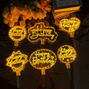 Axyaa LED Cake Topper Night Light, Happy Birthday & Valentine's Day Cake Decoration