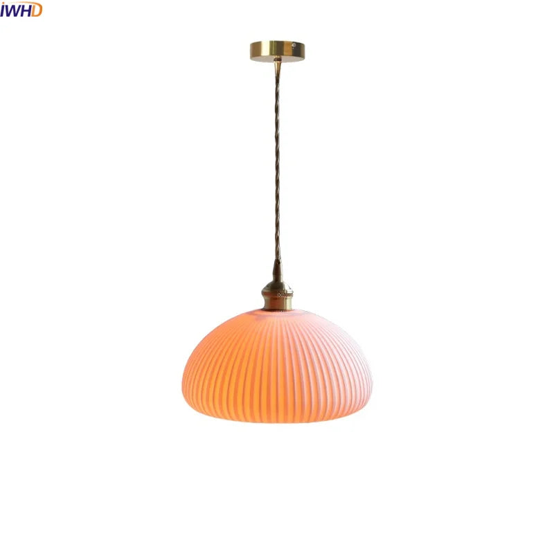 Axyaa White Ceramic LED Pendant Light for Stylish Living Spaces