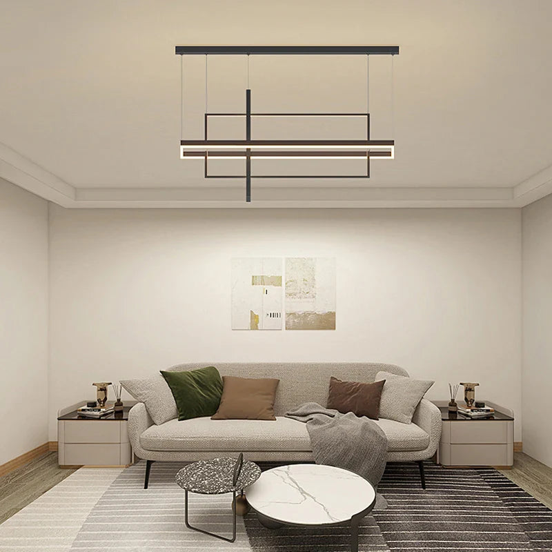 Axyaa Stainless Steel LED Chandelier for Nordic Home Decor