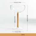 Axyaa Elegant Champagne Coupes Set of 6_TRIANGLE_SYMBOL