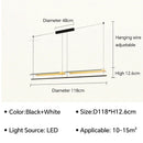 Axyaa LED Chandelier: Modern Chinese Style for Living Room, Restaurant, Office, Kitchen, and Tea Room