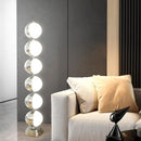 Axyaa Stainless Steel LED Rotating Ball Floor Lamp