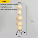 Axyaa Noguchi Floor Lamp: Japanese Wabi Sabi Design, LED Standing Light for Home, Hotel
