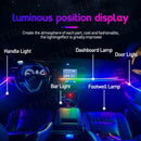 Axyaa Car Interior LED Ambient Lights - Colorful Fiber Optic Atmosphere Strips