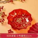 Axyaa Big Fu Zi Fruit Plate - Melon & Snack Plate for Home, BPA-Free