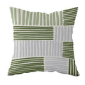 Axyaa Striped Daisy Abstract Art Pillowcase - Home Decor Square Cushion Cover