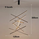 Axyaa Modern Ceiling Chandelier for Dining Room - Elegant Hanging Pendant Light Fixture